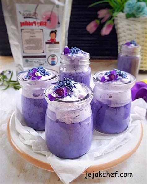 Souffle pancake simple empuk, ide cemilan takjil buka puasa. Resep Cemilan SILKY TARO PUDING Enak, Sederhana, Mudah ...