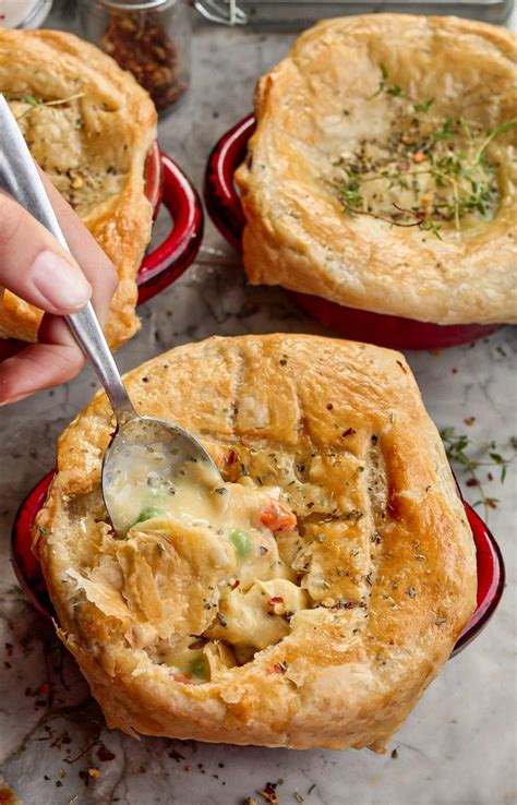 Individual Chicken Pot Pies Sandras Easy Cooking Dinner Recipes
