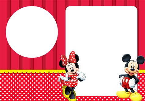 Minnie Y Mickey Imprimibles Invitaciones Y Tarjetas Gratis Ideas Y