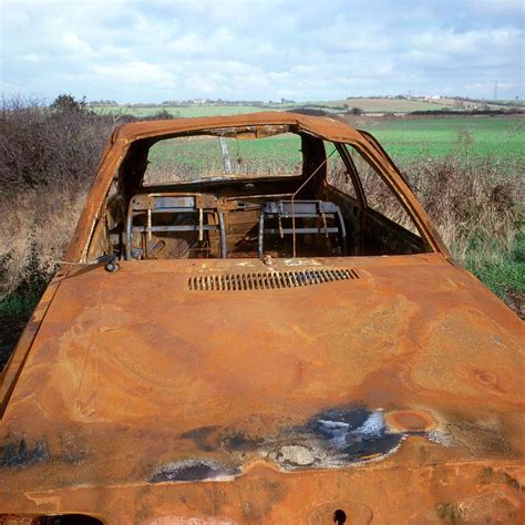 Burnt Out Car Photograph By Robert Brookscience Photo Library Fine