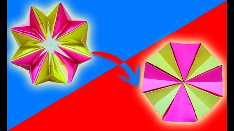 Estrella Mágica De Papel Origami Papiroflexia Y Modular Youtube