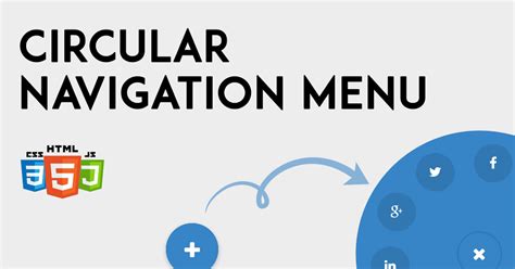 Circular Navigation Menu Html Css And Js Noorhub