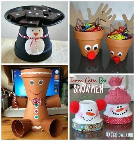 Decorations Xmas Crafts Christmas Crafts Clay Pot Crafts