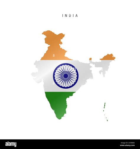 Mapa Detallado De La Bandera De La India Mapa Con Bandera Enmascarada