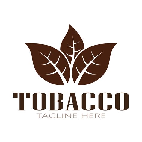 Tobacco Leaf Logotobacco Field And Tobacco Cigarette Logo Template