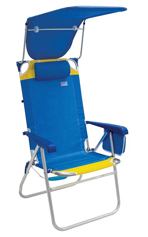 Buy Rio Beach Hi Boy High Seat 17 Folding Beach Chair With Canopy In