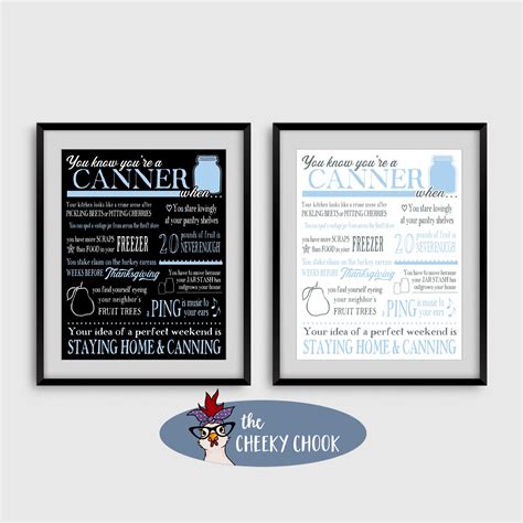 Digital Printable You Know Youre A Canner Whenfunny Etsy