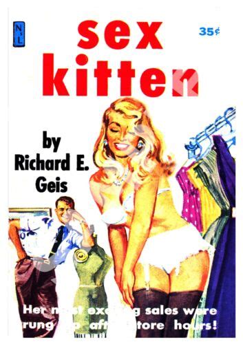 Sex Kitten Vintage Pulp Book Cover Poster Reproduction Ebay
