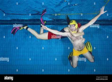 Nikolaev Ukraine 15th Jan 2017 Aquathlon Underwater Wrestling