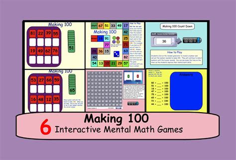 Making 100 interactive games to improve mental math skills. | Mental math, Mental math games 