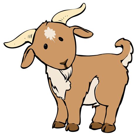 Filegoat Cartoon 04svg Wikimedia Commons Goat Cartoon Cute