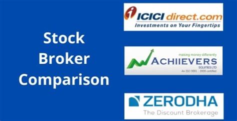 Icici Direct Vs Zerodha Vs Achiievers Equities Broker Comparison 2021
