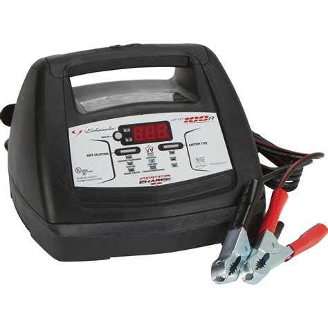 Auto voltage detection feature identifies 6v or 12v batteries. Schumacher 6/12 Volt Fully Automatic Battery Charger — 3/5 ...