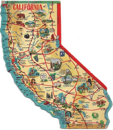 California Postcard Vacation Destinations