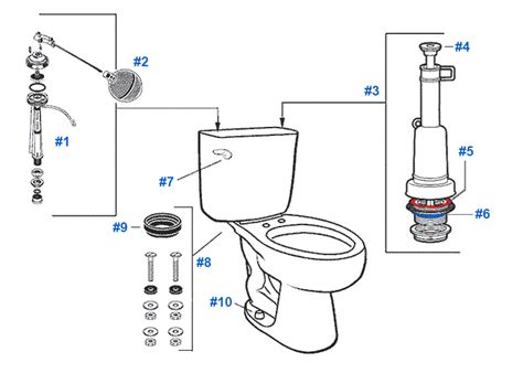 Toilet Repair Kit For Mansfield 160 Beautiful Toilet