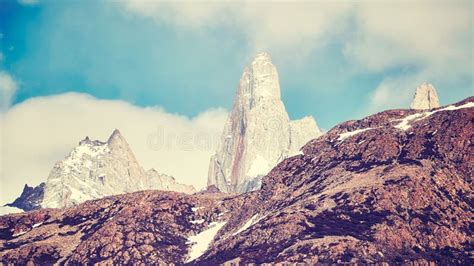 Fitz Roy Mountain Range Argentina Stock Photo Image Of Destination