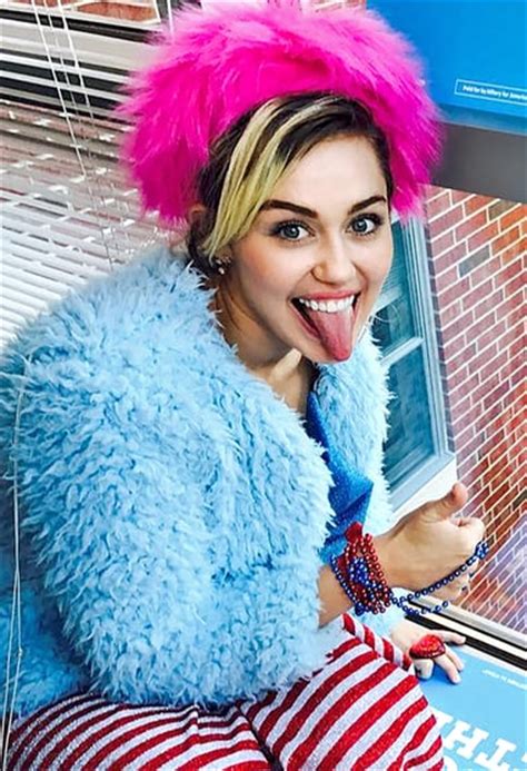 Miley Cyrus Campaigns For Hillary Clinton At George Mason University