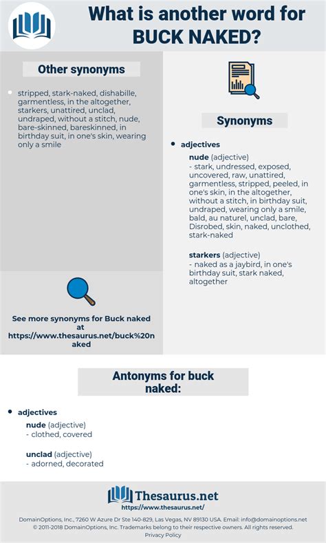 Buck Naked Synonyms And Antonyms Thesaurus Net