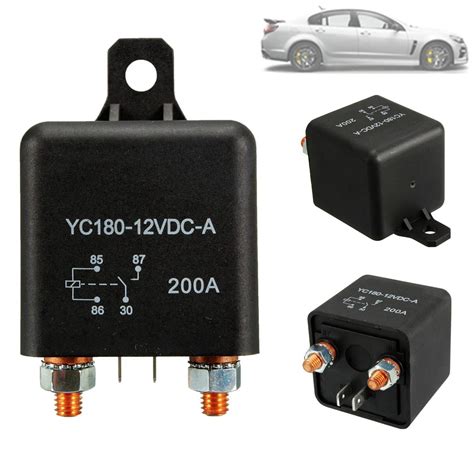 Car Auto Heavy Duty Split Charge Dc 12v 200a 200 Amp Spst Relay 4 Pin