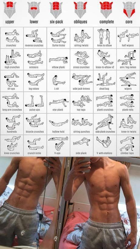 9 mejores imágenes de rutinas de ejercicios abdominales en 2020 ejercicios abdominales