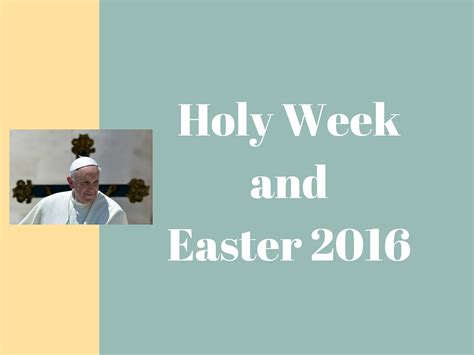 Vatican Releases Pope Francis Liturgical Schedule For Holy Week And