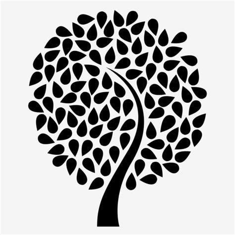 Simple Tree Silhouette For Crafting Tree Clipart Tree Silhouette