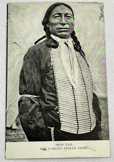 Lot Antique C 1910 Oglala Lakota Sioux Chief Iron Tail Native