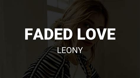 Leony Faded Love Karaoke Instrumental Youtube