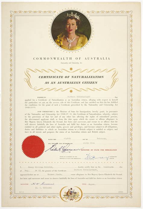 Naturalization Certificate - Issued to Barbara Condurateanu ...