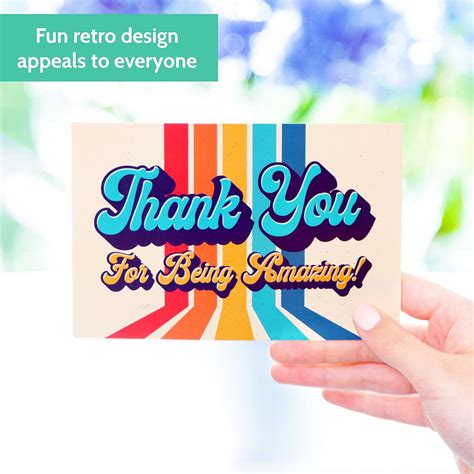Buy 50 Thank You For Being Amazing Postcards Kudos Appreciation Note
