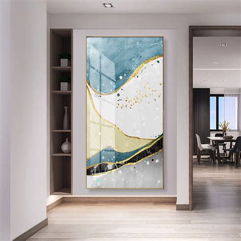 Art Crystal Porcelain Abstract Decorative Wall Painting For Home Decor