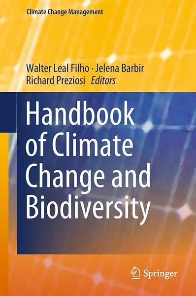 Handbook Of Climate Change And Biodiversity Door Walter Leal Filho