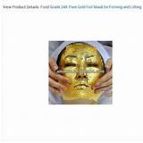 24k Gold Foil Mask Images