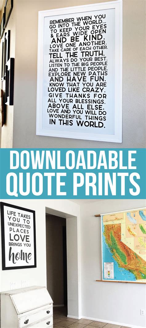 Then take a piece of string and hang it on your wall. Inspiring Quotes for Home Decor