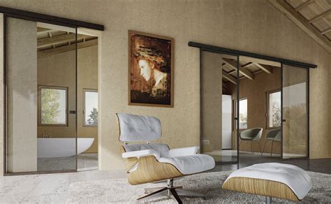 Black framed or dark wood french doors are a great modern alternative to traditional ones and will not only fit a modern interior but also make a cool statement. Sliding Interior Doors Completing Modern Interior with Movable Elements - Amaza Design