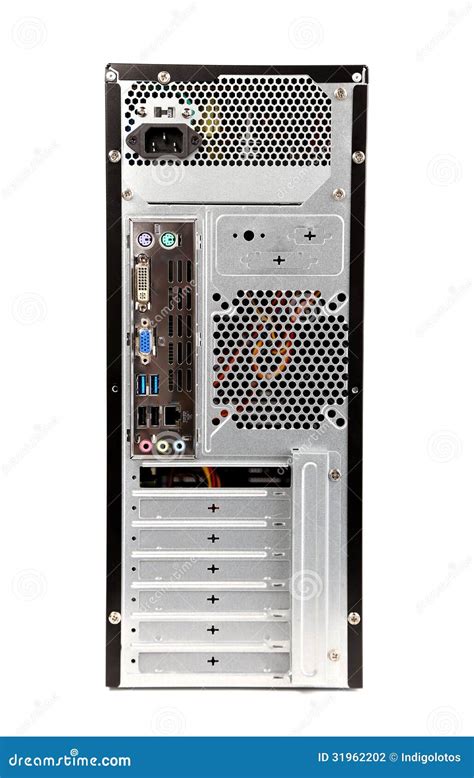 Rear Panel Of The System Unit Stock Photography Image 31962202