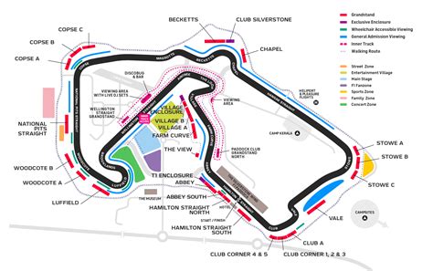 View 10 Formula 1 Silverstone Circuit Map