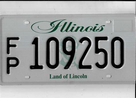 Illinois Passenger License Plate Fp 109250 Fleet Ebay