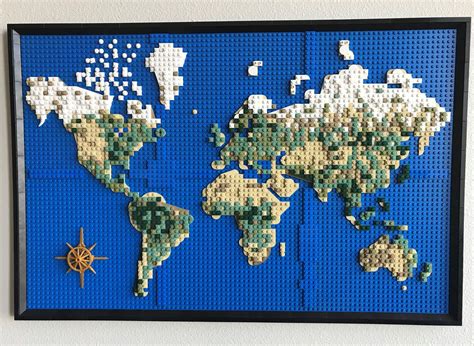 Lego Ideas Relief Map Of The World