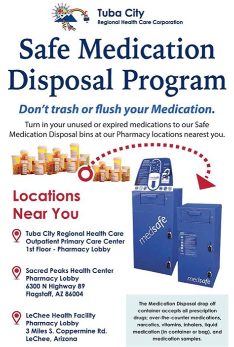 Safe Medication Disposal Program Children And Youth News Coconino