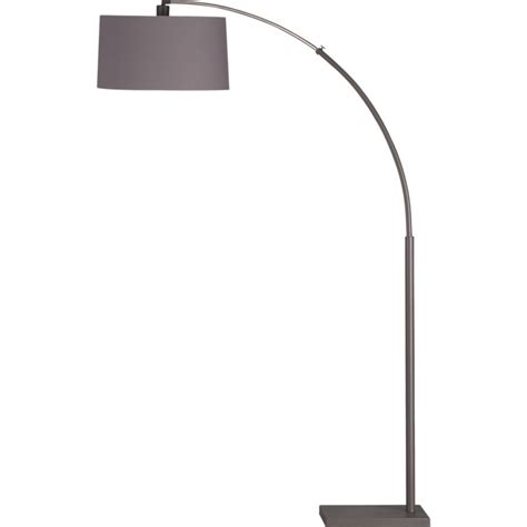 Originally made for an arching 5 or 6 ' floor lamp. Dexter Arc Floor Lamp with Grey Shade + Reviews | Crate and Barrel | Arc floor lamps, Floor lamp ...