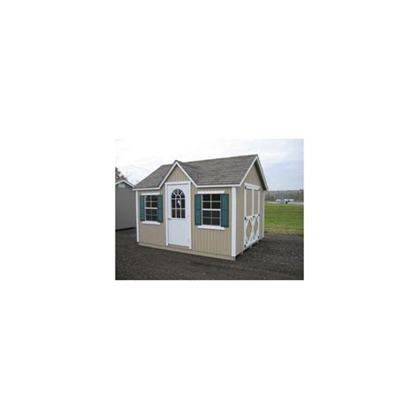 Little Cottage Company Classic Wood Cottage 10 X 12 Storage Shed Kit