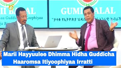 Marii Hayyuulee Dhimma Hidha Guddicha Haaromsa Itiyoophiyaa Irratti