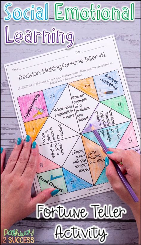 Use this paper fortune teller activity to target SEL skills for ...