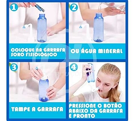 Higienizador Irrigador Nasal Lavador Lavagem De Nariz Ducha Nasal