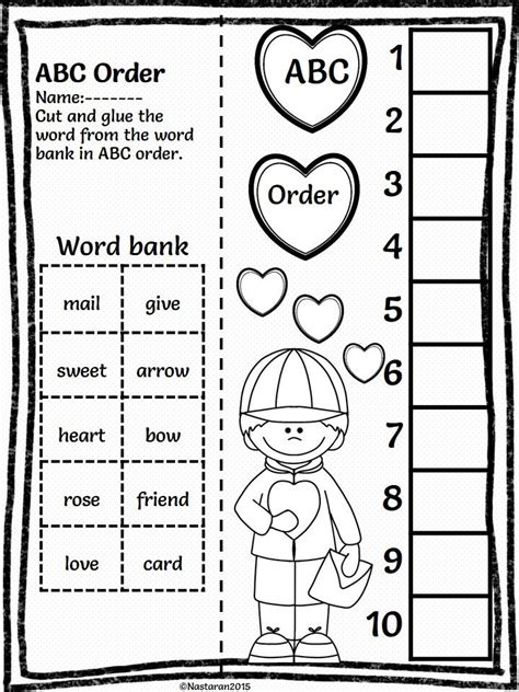 1st Grade Valentine Worksheets Printable Worksheet