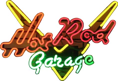 Hot Rod Garage Neon Sign Neon Effect