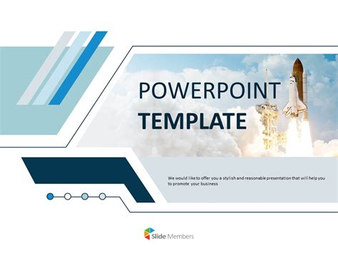 A Space Shuttle Free Powerpoint Templates Design