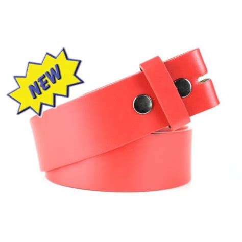 Leather Belt In Red