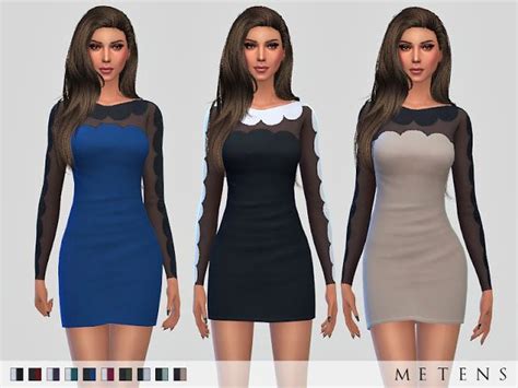 Preslava Dress By Metens Sims4 Clothes Kleidung Kleider